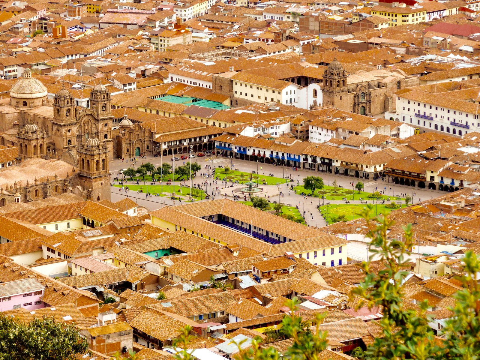 a view of a city from a high point of view